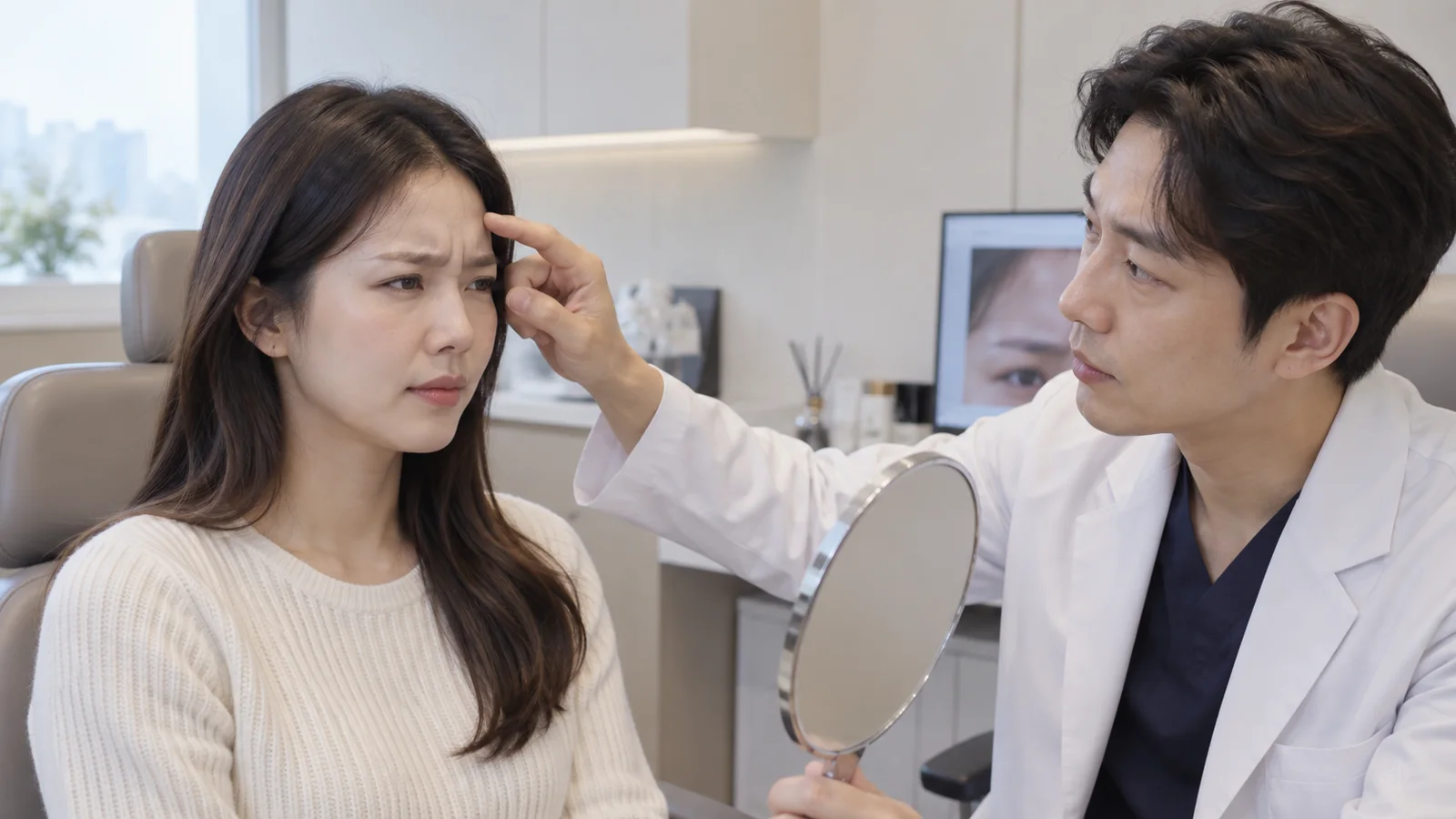 광주 미간보톡스, 찡그림보다 눈썹·눈꺼풀 기준선을 먼저 보는 이유