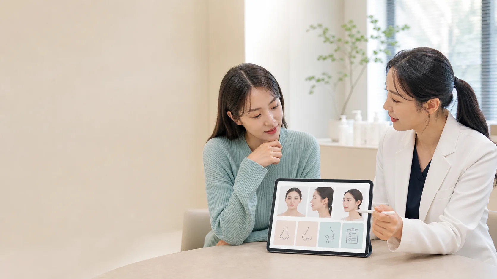 첨단코필러 전, 코 윤곽·호흡·과거 시술을 나누어 보는 기준